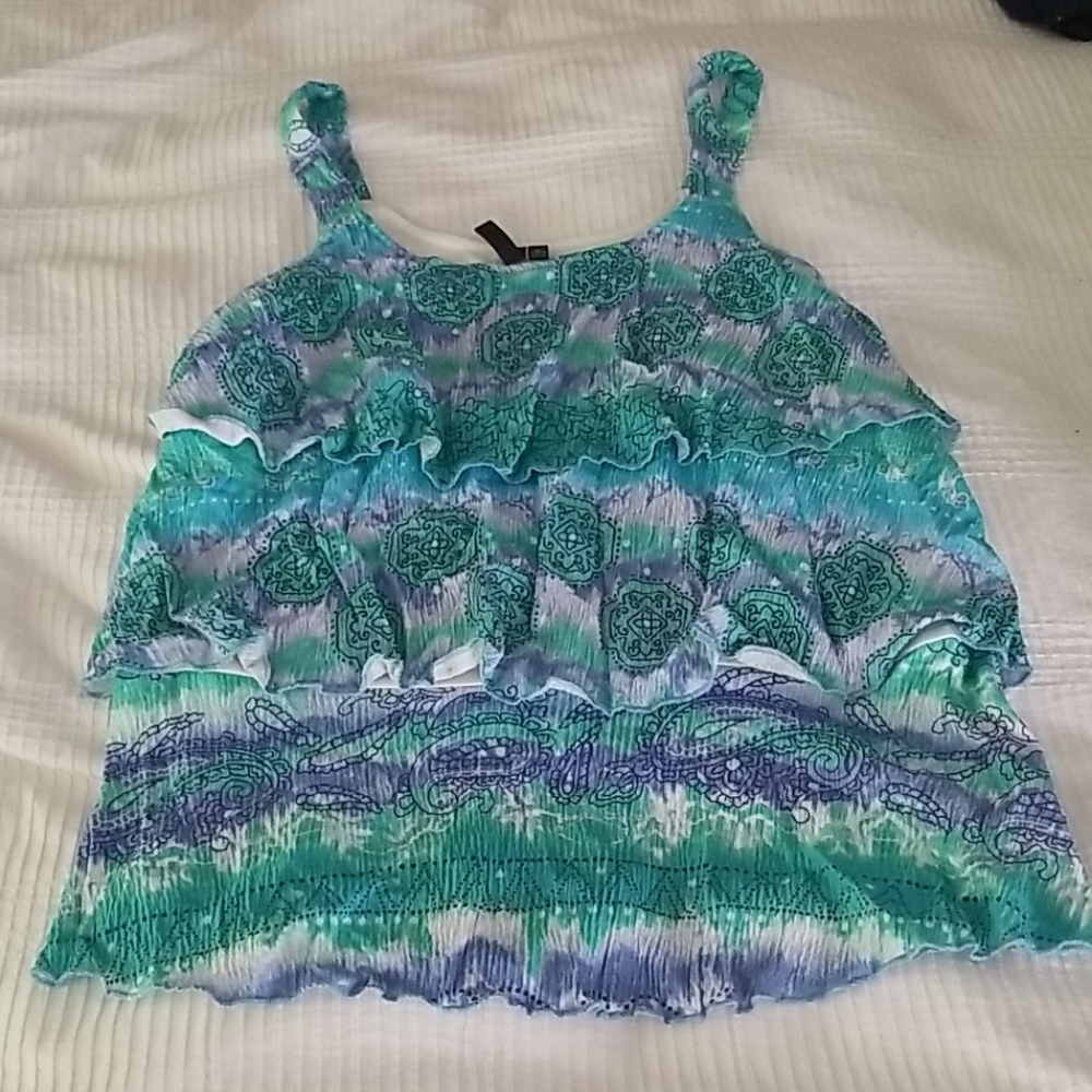 Susan Lawrence ruffle top